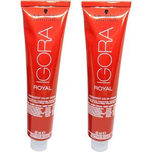 Schwarzkopf Igora Royal Permanente Haarkleuring 0-33 Anti Rood Multipack 2x60ml