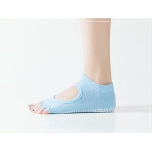 CHPN - Yoga Sokken - Sport sok - Anti slip sok - Lichtblauw - Pilatessokken - Open Toe Instep - Size 36-39 EUR - Sokken met open teen
