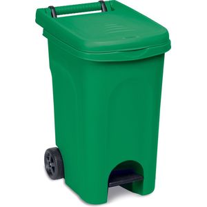 Container 'Urban' - Kliko - Wieltjes - Pedaal - 60L - Groen