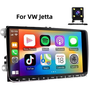 auto navigatiesysteem9"" Auto Radio Android 11 Carplay Navi Camera Compatibel voor VW Jetta Alle Modellen