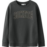 Sweatshirt - Regular Fit - Geborstelde Sweatstof - Lange Mouwen