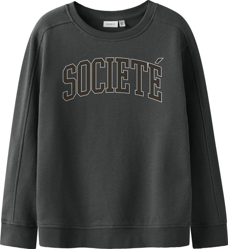 Sweatshirt - Regular Fit - Geborstelde Sweatstof - Lange Mouwen