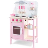 New Classic Toys Houten Kinderkeuken Roze - Inclusief Accessoires - Aanrechthoogte is 55 centimeter