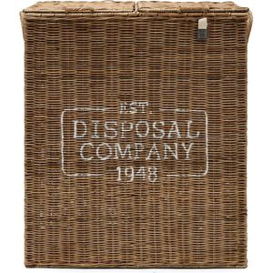 Riviera Maison Afvalbak Prullenbak 128 Liter - Rustic Rattan - Naturel