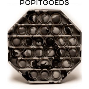 Pop It Fidget Toys - unieke Popits - Popitgoeds - Speelgoed - Gezien op TikTok - Diverse varianten - Leger Grijs - Schoencadeautjes Sinterklaas