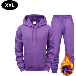 Livano Joggingpak Heren - Huispak - Volwassenen - Trainingspak - Comfortabel - Jogging Pak - Joggingsbroek - Khaki - XXL