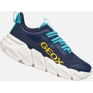 Geox - Flexyper Fast - Sneakers - Geel en Oranje - Hardloopschoenen