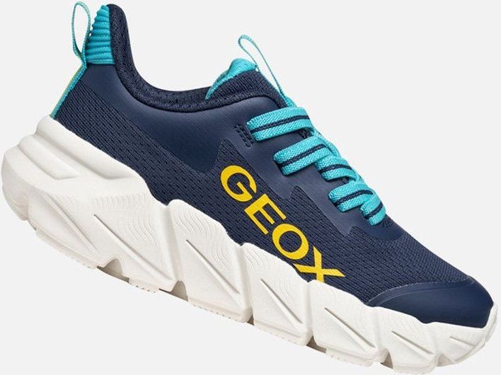 Geox - Flexyper Fast - Sneakers - Geel en Oranje - Hardloopschoenen