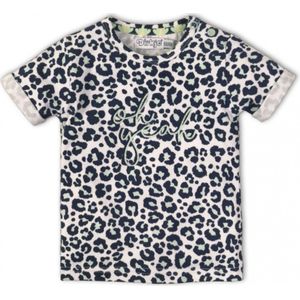 Dirkje baby t-shirt tijgerprint blauw  maat 62