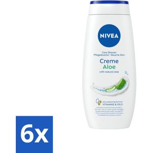 NIVEA Douchecrème Aloë 250 ml - Voordeelverpakking - 6 stuks