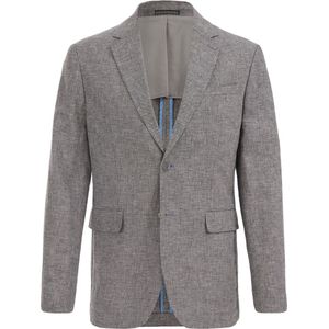 WE Fashion Heren regular fit blazer van linnenmix