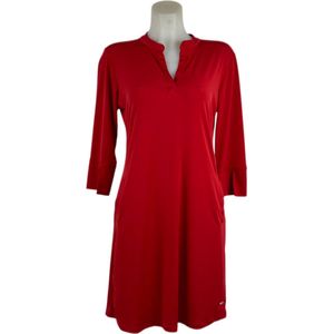 Angelle Milan – Travelkleding voor dames – Rode Jurk – Ademend – Kreukherstellend – Duurzame jurk - In 5 maten - Maat XL