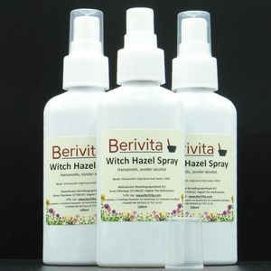 Witch Hazel 3x100ml Spray 100% Puur - Zonder Alcohol - Hamameliswater, Toverhazelaar - Zuiverende Natuurlijke Toner