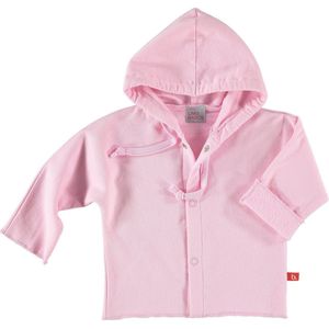 Baby vest biologisch sweatstof roze 62/68 Limobasics