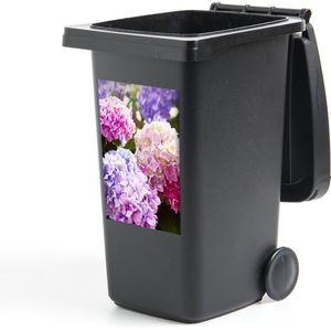Container sticker Bloemen - Hortensia - Roze - Bladeren - Zon - 40x60 cm - Kliko sticker