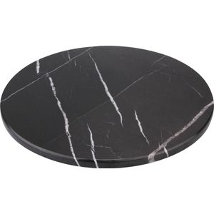 Marmer - dienblad - zwart marmer - Ø30cm - rond marmer dienblad - vierkant marmer dienblad - decoratie schaal - tapasplank - serveerplank