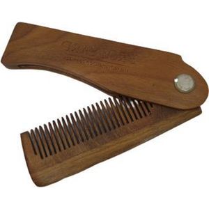 *** Klapkam Opvouwbare Kam - Houten Baard kam Haarkam - Barbier Accessoire Onderweg - van Heble® ***