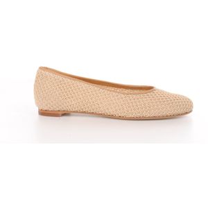 maury dames ballerina Dennisa raffia beige