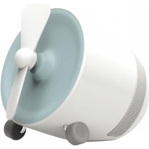 POUT EARS1 Draagbare Bluetooth luidspreker met miniventilator Blauw