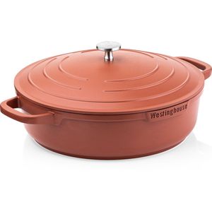 Westinghouse Performance Series - Hapjespan Inductie Met Deksel - 32cm Sauteerpan - Oven Geschikt - Rood