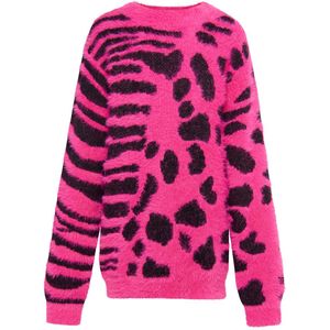 myMo - Gebreide Trui - Wilde Mix van Leeuw en Zebra