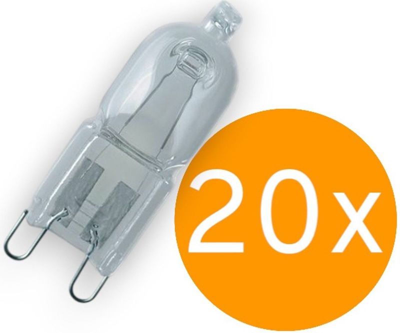 Radium - Halogeen Insteeklamp G9 - Warm Wit - 20W - 235 lumen - Dimbaar - 20 stuks