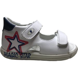 Falcotto velcro navy ster lederen sandalen Etesian Wit mt 25