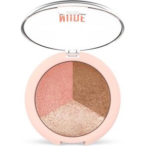 Golden Rose - Nude Look Baked Trio Face Powder - 3 in 1