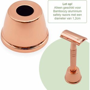 Losse Safety Razor Houder Aluminium Rosé Goud Gold - Alleen geschikt voor Bamboozy Aluminium  Safety Razors