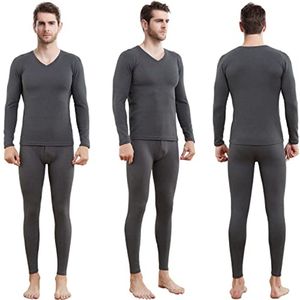 Heren Thermisch Ondergoed Fleece - Warm en Ademend Ondergoed voor Winter Sporten