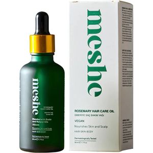 Meshe Rosemary Hair Care Oil Complex - Verrijkt met Biotine en 17 Natuurlijke oliën, Anti-Haaruitval, Bevordert Haargroei, Hydretirende Effect, Geschikt voor Haar, Huid en Lichaam, Vegan & Dermatologisch Getest - 50 ml