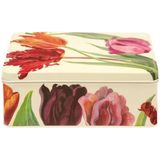 Emma Bridgewater - Bewaarblik Tulpen - Flowers - Bloemen - Blik - Rechthoek - 20 x 15 x 8 cm