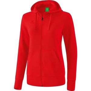 Erima Sweatjack Met Capuchon Dames - Rood | Maat: 44