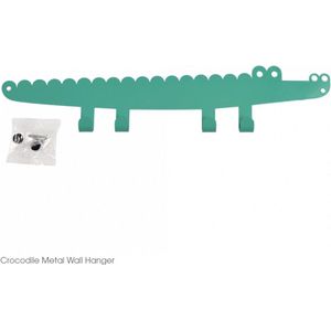 Rex London - Kapstok Krokodil - Crocodile Wall Hanger - Groen - Metaal