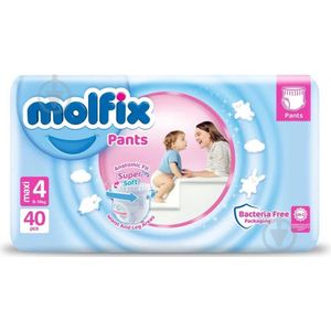 Molfix Premium Luiers Maat 4 Maxi Pants (9-14 KG) Voordeel verpakking - 80 luiers - Ultra Absorberend, Huidvriendelijk, Perfecte Pasvorm