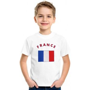 Kinder t-shirt vlag France Xs (110-116)