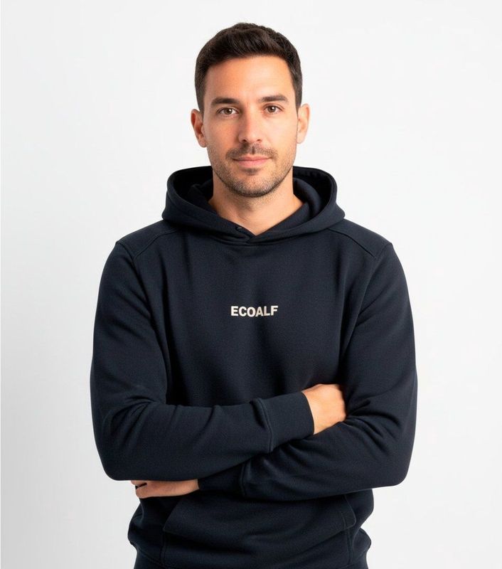 Ecoalf, Heren, Sweatshirts & Hoodies, Blauw, Maat: S