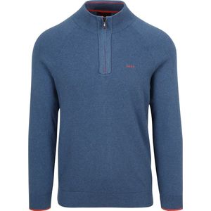 NZA Half Zip Trui Ralph Blauw - Maat M - Heren - Schipperstrui