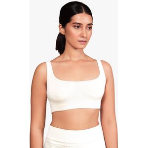 Munns en Mars Sport BH Comfort Bra Non Padded Wit Dynamic Bra Wit S/M