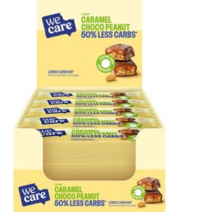 WeCare - Lower Carb - Bar - Karamel Chocolade Pinda - 15 x 35 gr