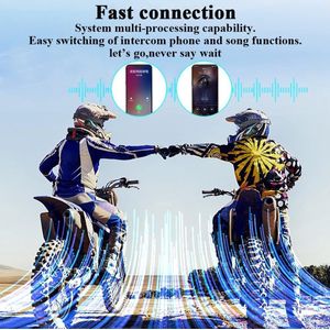 Lexium - Motorhelm - Headset - Intercom Motor - Bluetooth