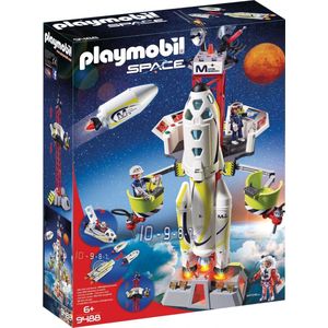 PLAYMOBIL Mars-raket met lanceerplatform - 9488