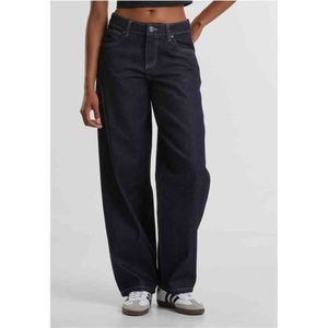 Urban Classics - Jean - Rinse Washed - Pantalon - Dames - Taille Middel - Jambe Breed