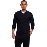 FALKE Selection Ribbed zacht warm wol trui heren zwart - maat S