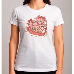 Hot Girls Read Books - T Shirt - BookLover - BookGirl - BookishGirls - BookAddict - BoekenLiefhebber - LezendeMeisjes - Leesplezier - Cute