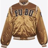 FUBU - College Satin Varsity Jacket - Sportjas - Zwart