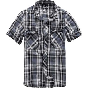Brandit - Roadstar Overhemd - 5XL - Zwart/Grijs
