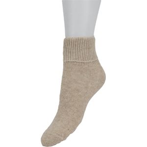 Bonnie Doon Cozy Merino Wol en Cashmere Dames Sok Luxe Warme Zachte Sokken Maat 36/42 Kleur Sand gemeleerd - Merino Wol - Cashmere - Warm - Comfortabel - Elegant - Dames - Winter - Zacht - Luxe - Warme Voeten - Sand mele - BP241105.343