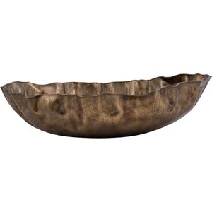 PTMD Schaal Conill - 58x35x15 cm - Aluminium - Goud