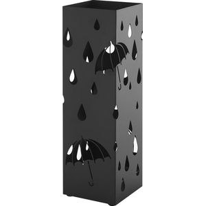 ACAZA Stevige Paraplubak - Houder voor Paraplu en Wandelstok - Hoogte 49cm - Zwart